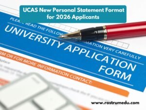 UCAS New Personal Statement Format for 2026 Applicants