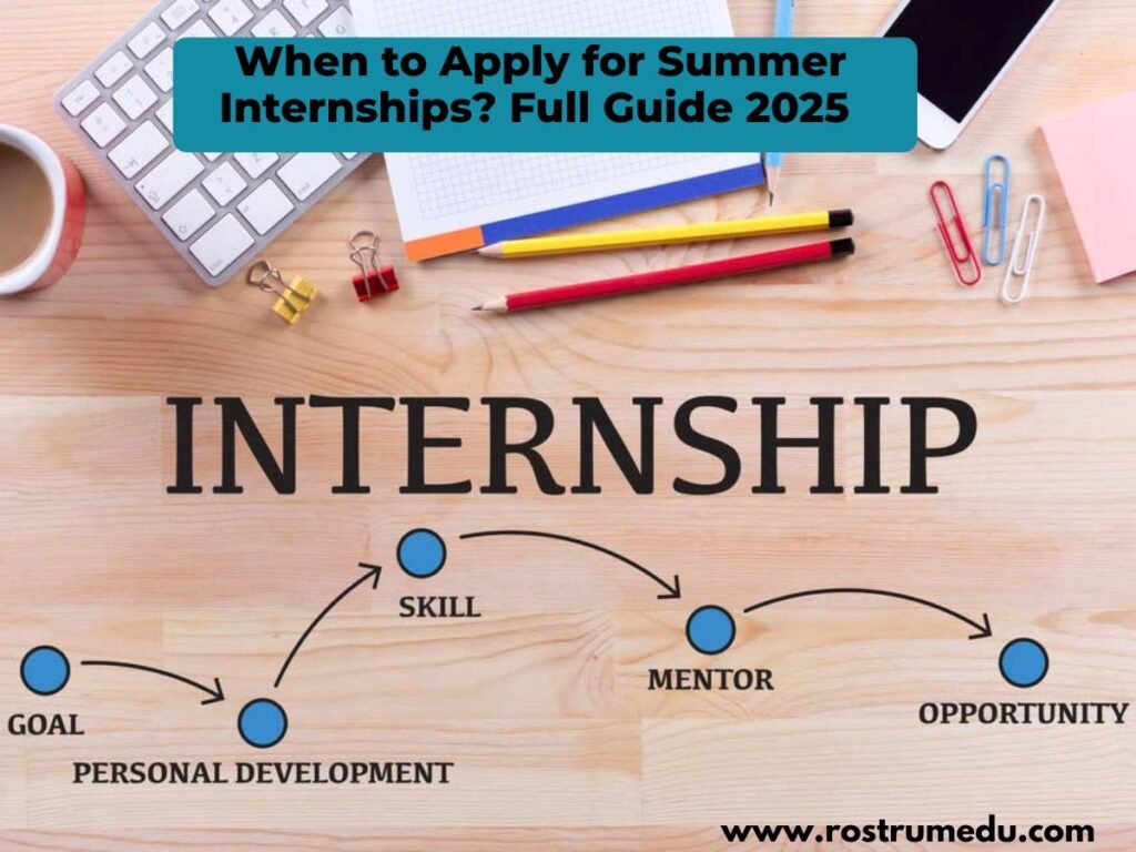 When to Apply for Summer Internships Full Guide 2025