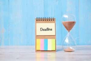 Timeline and deadline for the upcoming exams